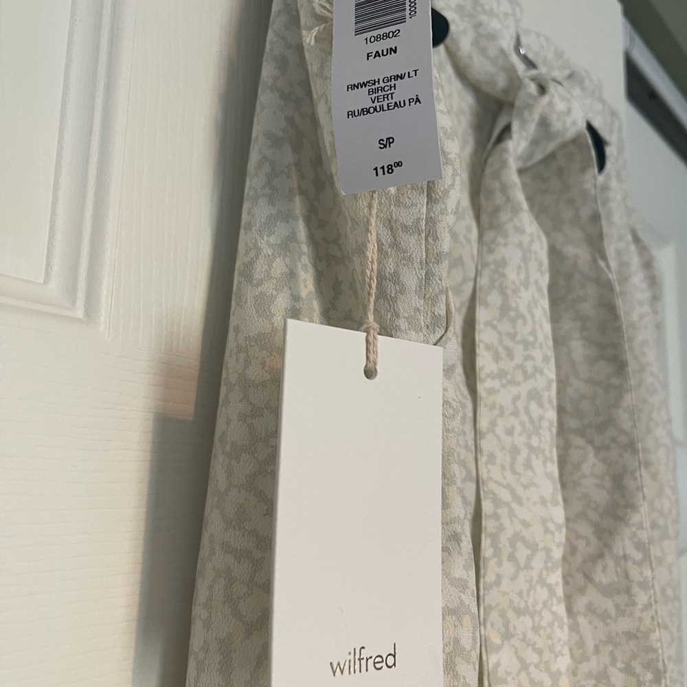 Wilfred Light Gray Patterned Blouse